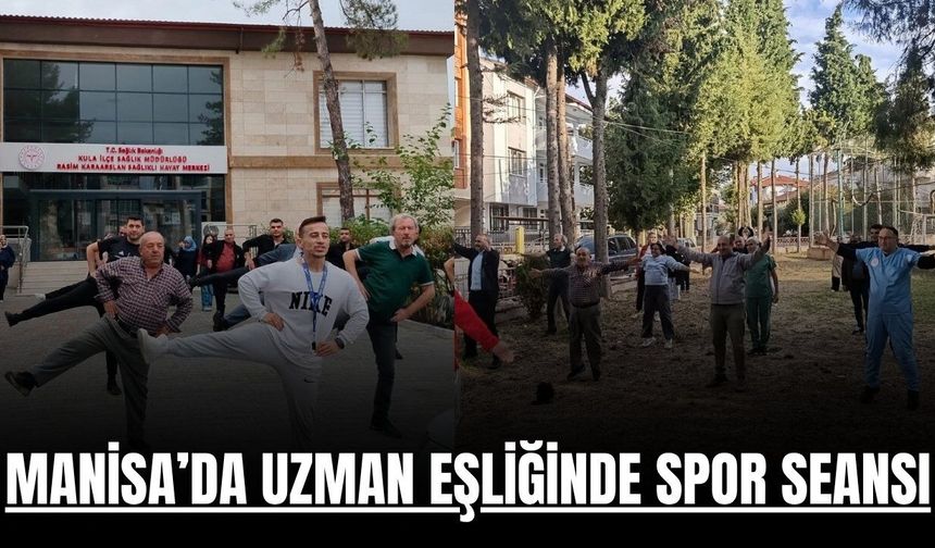 Manisa'da vatandaşlar sağlık için bir araya geldi!