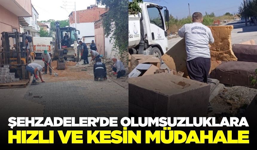 Manisa'da belediyeden sorunlara hızlı çözümler!