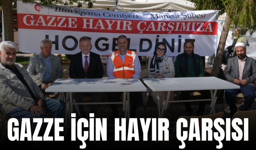 Manisa’da Gazze İçin Hayır Çarşısı Kuruldu