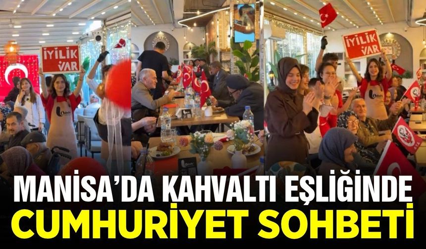 Manisa'da huzurevi sakinleriyle Cumhuriyet anıları paylaşıldı