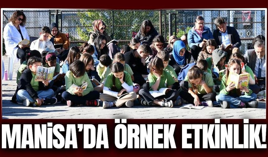 Manisa'da kitap okuma etkinliği düzenlendi