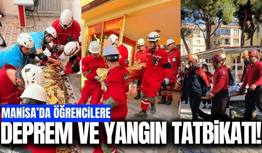 Manisa’da öğrenciler afetlere karşı hazırlandı