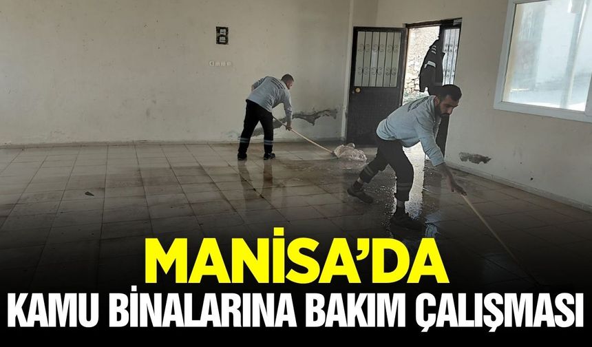Manisa'da ortak alanlara kapsamlı bakım