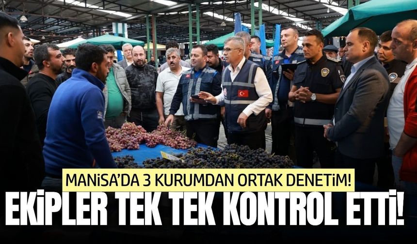 Manisa'da pazar yerinde fiyat etiketleri mercek altında!