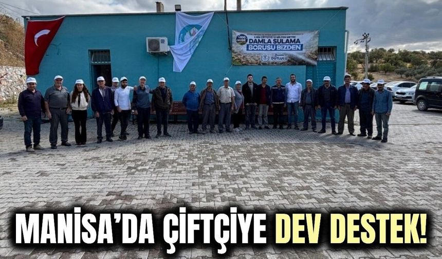 Manisa'da üreticiye destekler sürüyor! Binlerce metre dağıtıldı