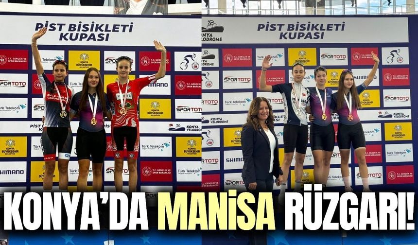 Manisalı bisikletçiler Konya’dan 6 madalyayla döndü