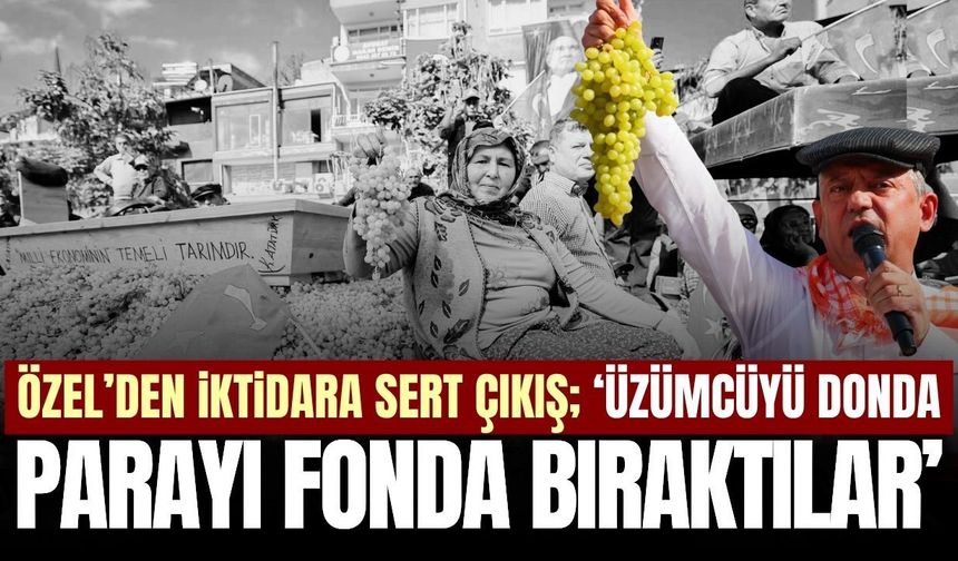 Özgür Özel'den iktidara üzüm eleştirisi!