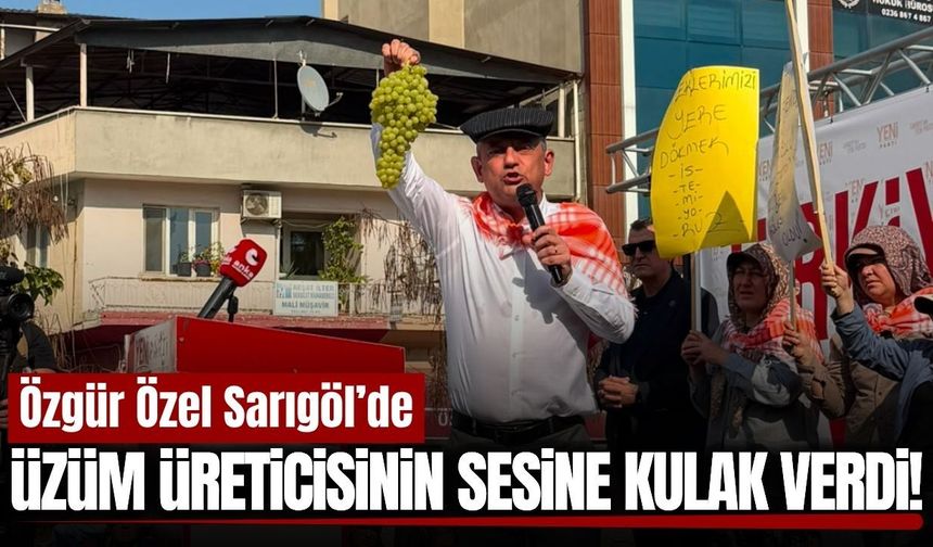 YENİ Parti Genel Başkanı Özgür Özel Sarıgöl’den Seslendi!