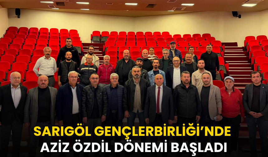 Sarıgöl Gençlerbirliği Belediyespor’da yeni başkan Aziz Özdil oldu!