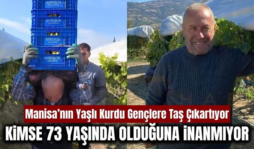 Sarıgöl’de “Bu Yaşta Bu İş Yapılır mı?” Dedirten Görüntü: 73 Yaşında, Sırtında 70 Kilo!