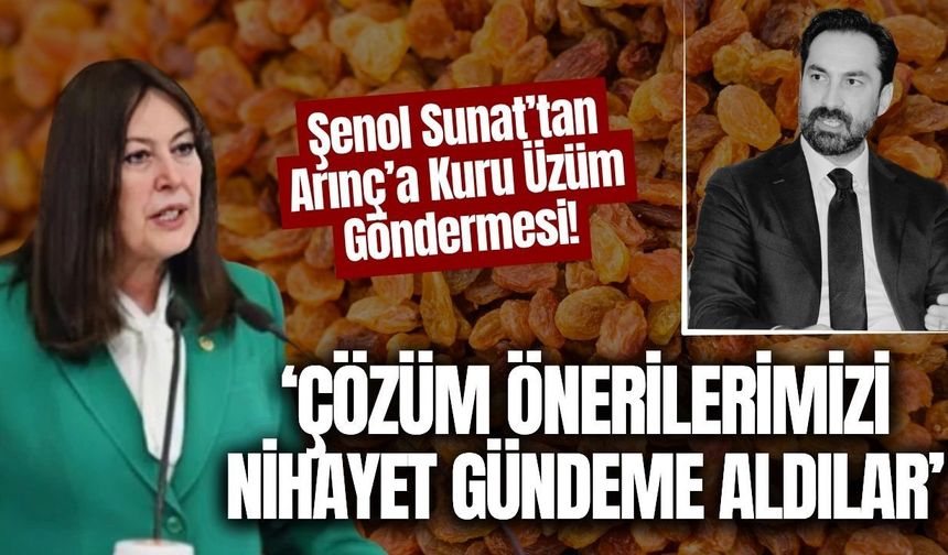 Şenol Sunat’tan Mücahit Arınç’a kuru üzüm göndermesi!