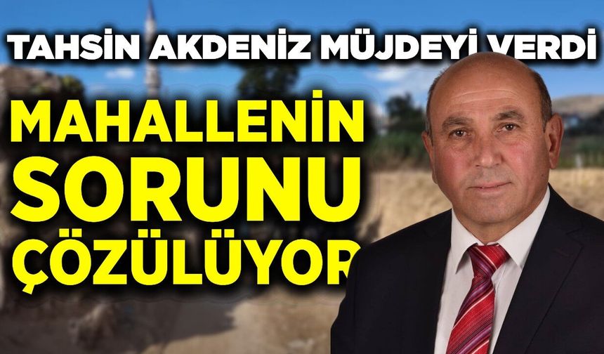 Başkan Akdeniz yerinde inceledi: "Mahallemize hayırlı olsun"