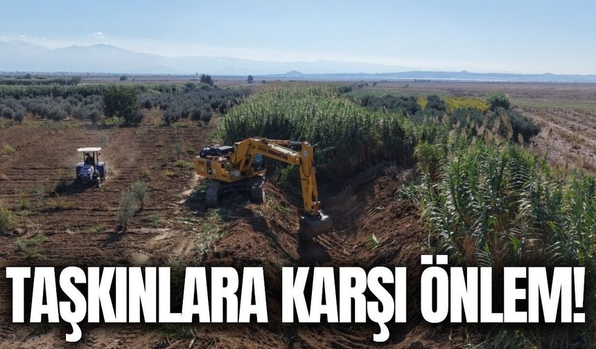 Salihli’de taşkın riskine karşı harekete geçildi!