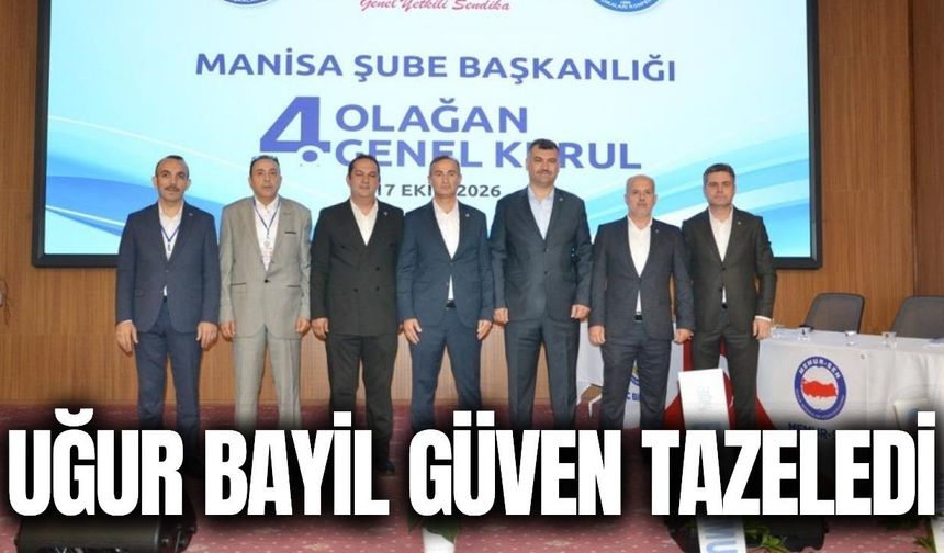 TOÇ Bir-Sen Manisa Şubesi’nde Uğur Bayil yeniden başkan seçildi!