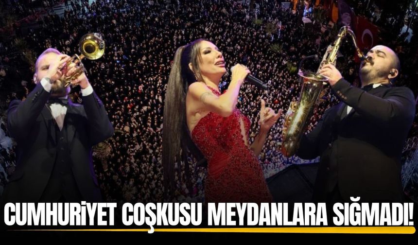 Turgutlu'da Cumhuriyet coşkusu Işın Karaca konseriyle taçlandı!