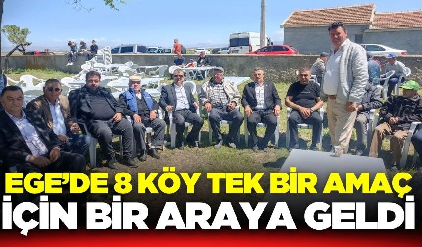 Ege'de 8 köy birleşti: Yağmur ve Şükür için dualar edildi