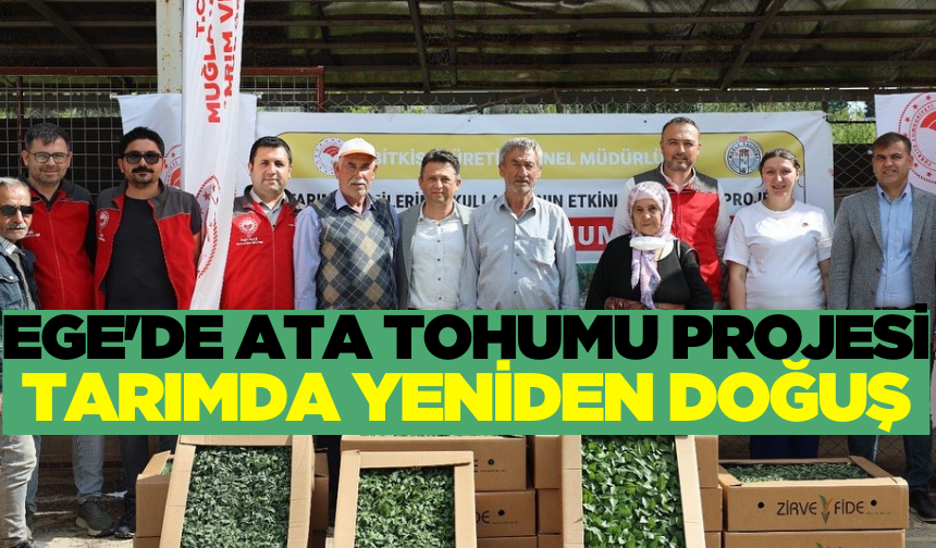 Ege'de Ata Tohumu Projesi Hayata Geçti