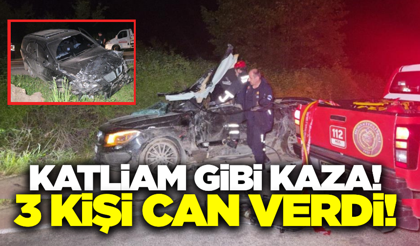Otomobil ile cip çarpıştı: 3 kişi hayatını kaybetti