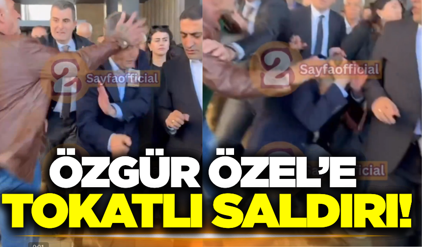 Önder'in cenaze töreninde Özgür Özel'e tokatlı saldırı!