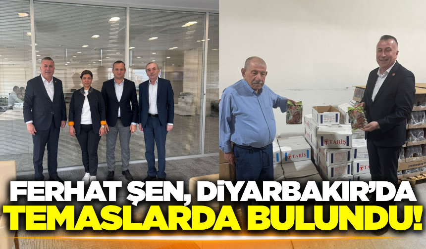 TARİŞ Üzüm Birliği Başkanı Ferhat Şen, Diyarbakır'da temaslarda bulundu!