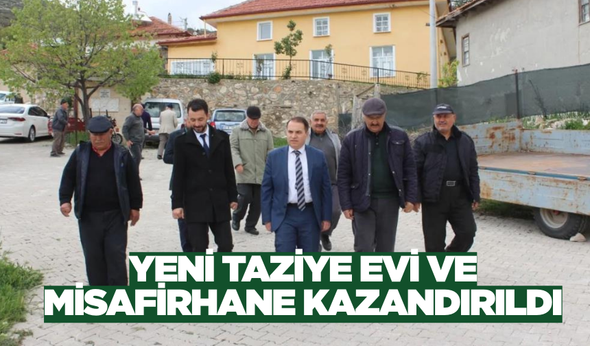 Çapalı Köyü'nde Taziye Evi ve Misafirhane Hizmete Açıldı