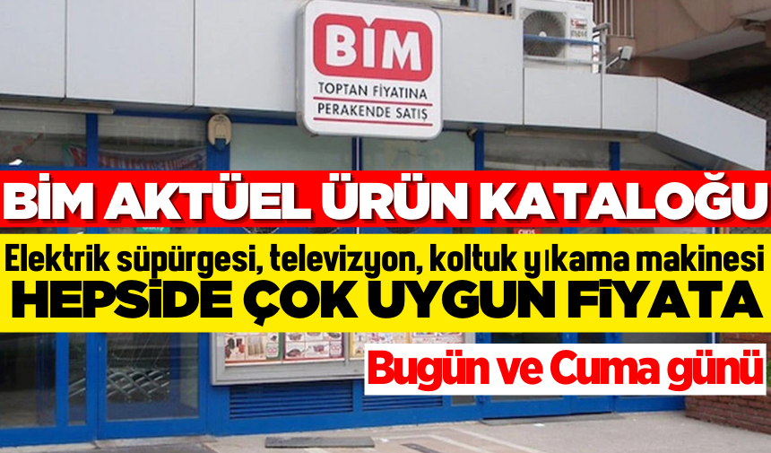 BİM Aktüel ürünler Kataloğu! 15-17 Ocak Çarşamba-Cuma