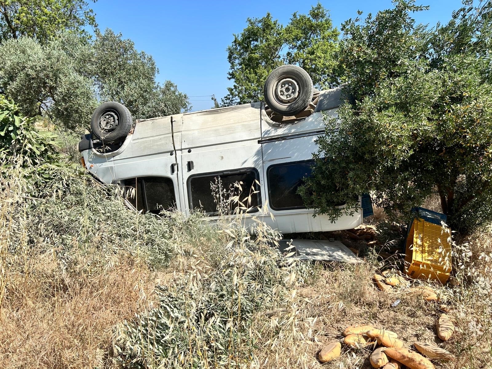 Ege’de Feci Kazaraç Zeytinliğe Uçtu, Sürücü Öldü (5)