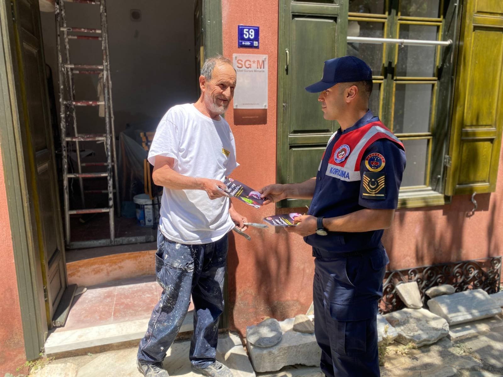 Ege'de Jandarma Ekipleri Tarafından Orman Yangınlarına Karşı Bilgilendirm (2)