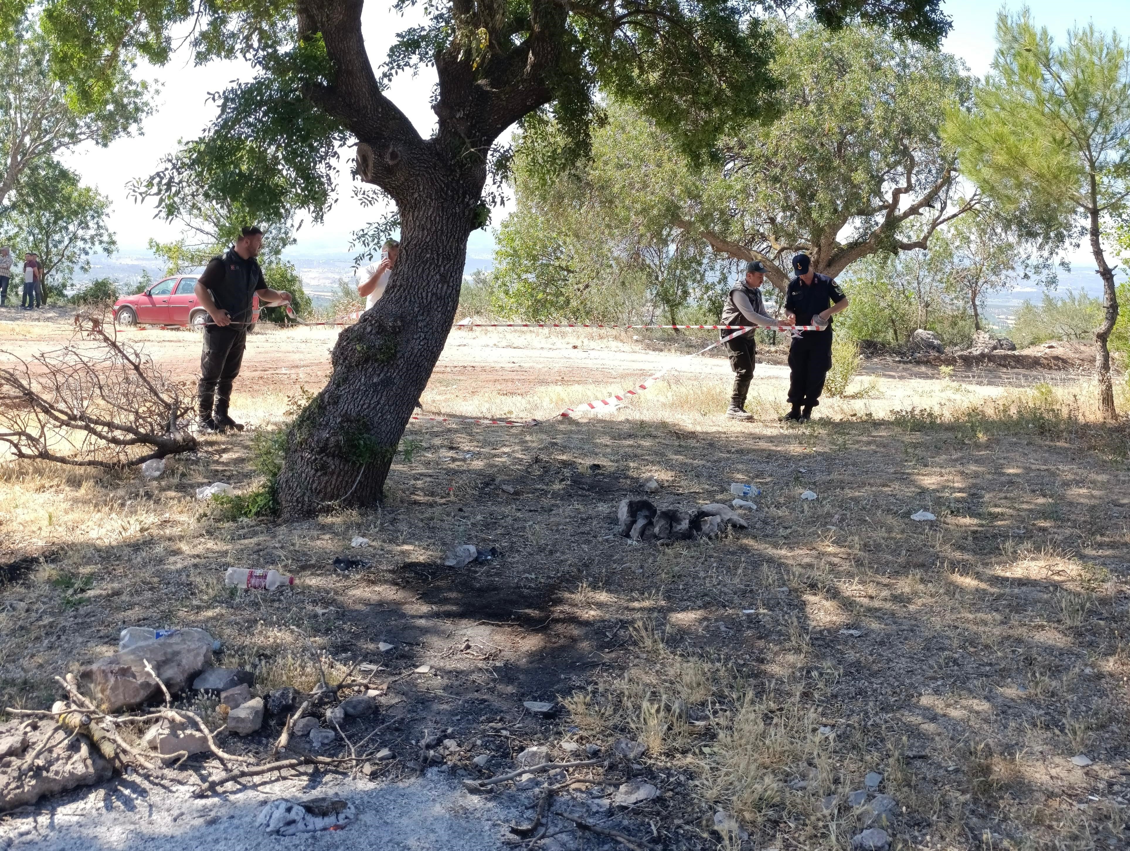 Manisa Soma'da Orman Yangınına Hızlı Müdahale Sebep Semaver Ateşi Çıktı (1)
