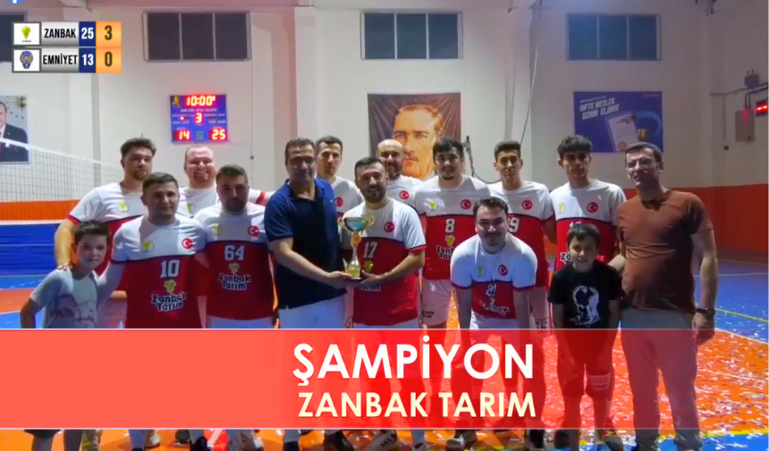 Sarıgöl'de Voleybolun Kazananı Zanbak Tarım Oldu! 4
