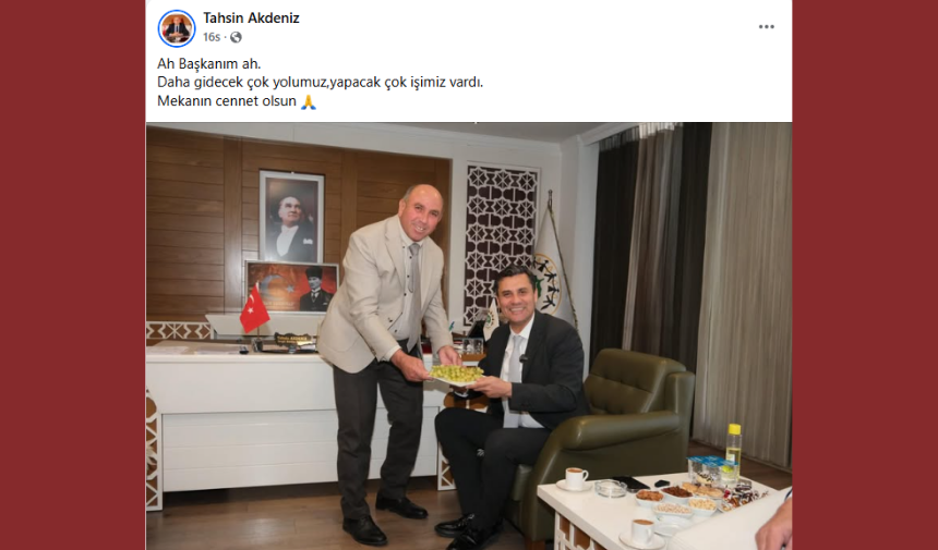 Tahsin Akdeniz, Başkan Zeyrek'e Veda Etti Kapak