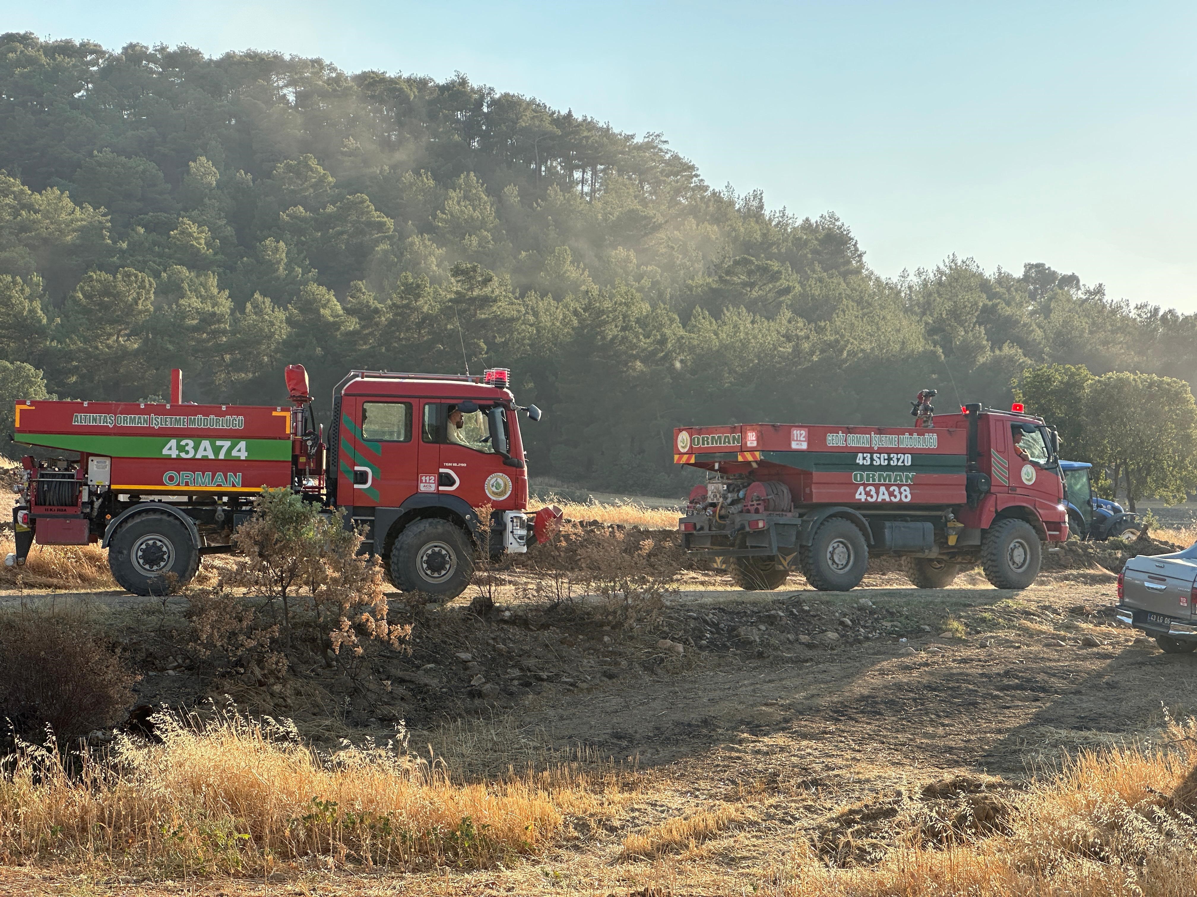 Uşak’ta Orman Yangını 2 Kişi Gözaltına Alındı (3)