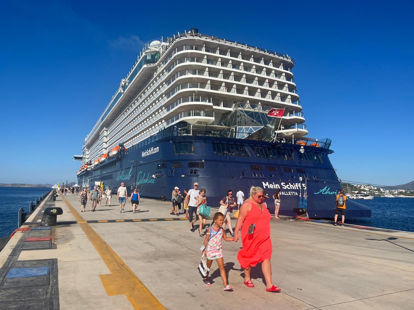 Bodrum'a Mein Schiff 5 İle Alman Turist Akını (3)