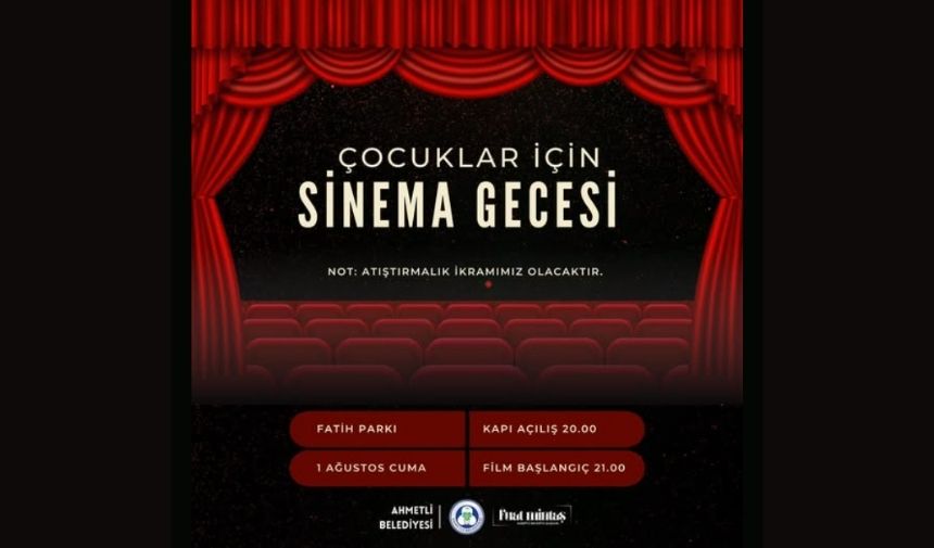 Mani̇sa’da Açik Hava Si̇nema Etki̇nli̇ği̇ 1-1
