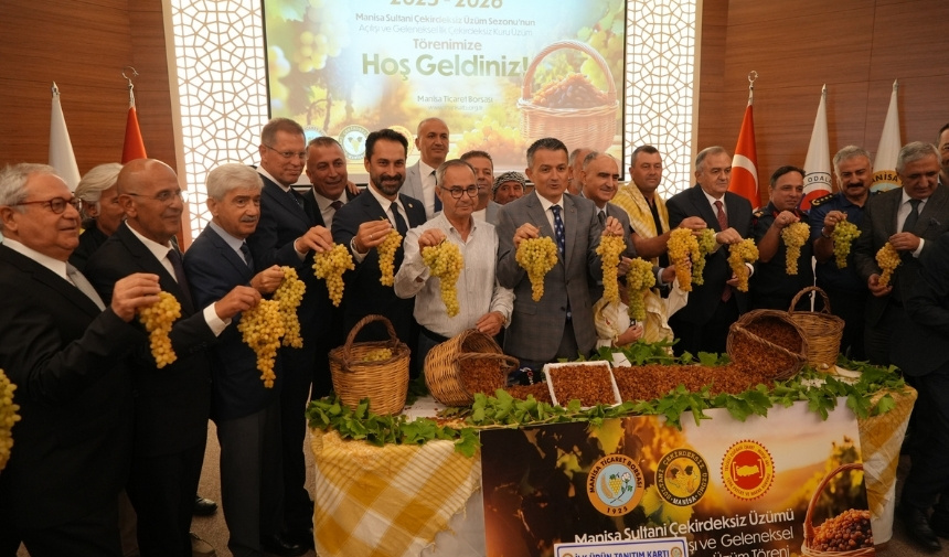 Manisa'da Kuru Üzüm Sezonun Açılışı Yapıldı 1