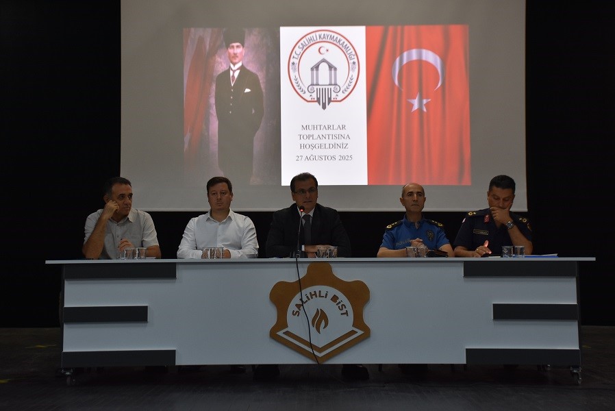 Salihli Kaymakamı Güldoğan, Muhtarlarla Bir Araya Geldi (3)