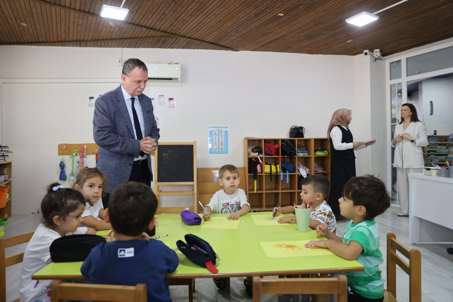 Başkan Balaban Miniklerin Ilk Ders Heyecanına Ortak Oldu (3)