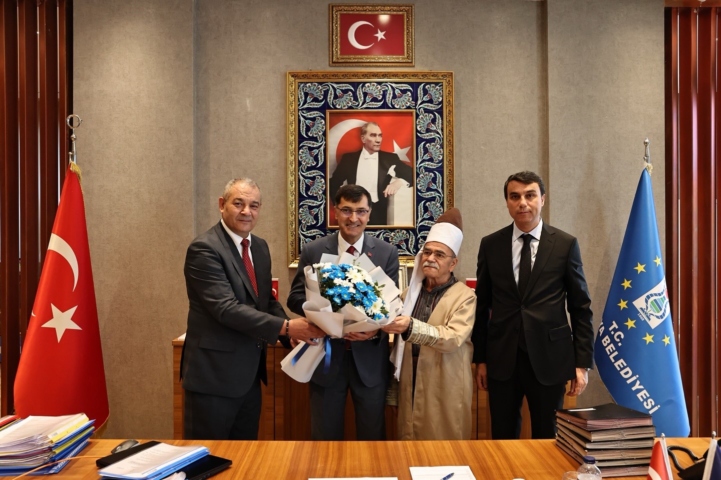 Başkan Kahveci, Ahilik Haftası Kutlama Komitesi'ni Kabul Ett (3)
