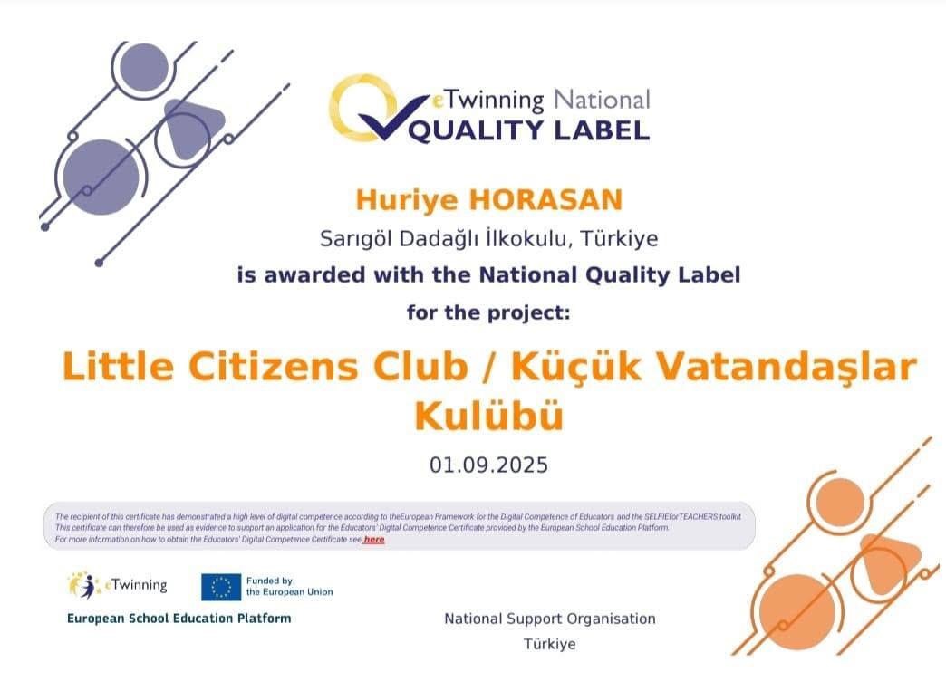 Sarıgöl'de E Twinning Projesi Ulusal Kalite Etiketi Almaya Hak Kazandı (1)