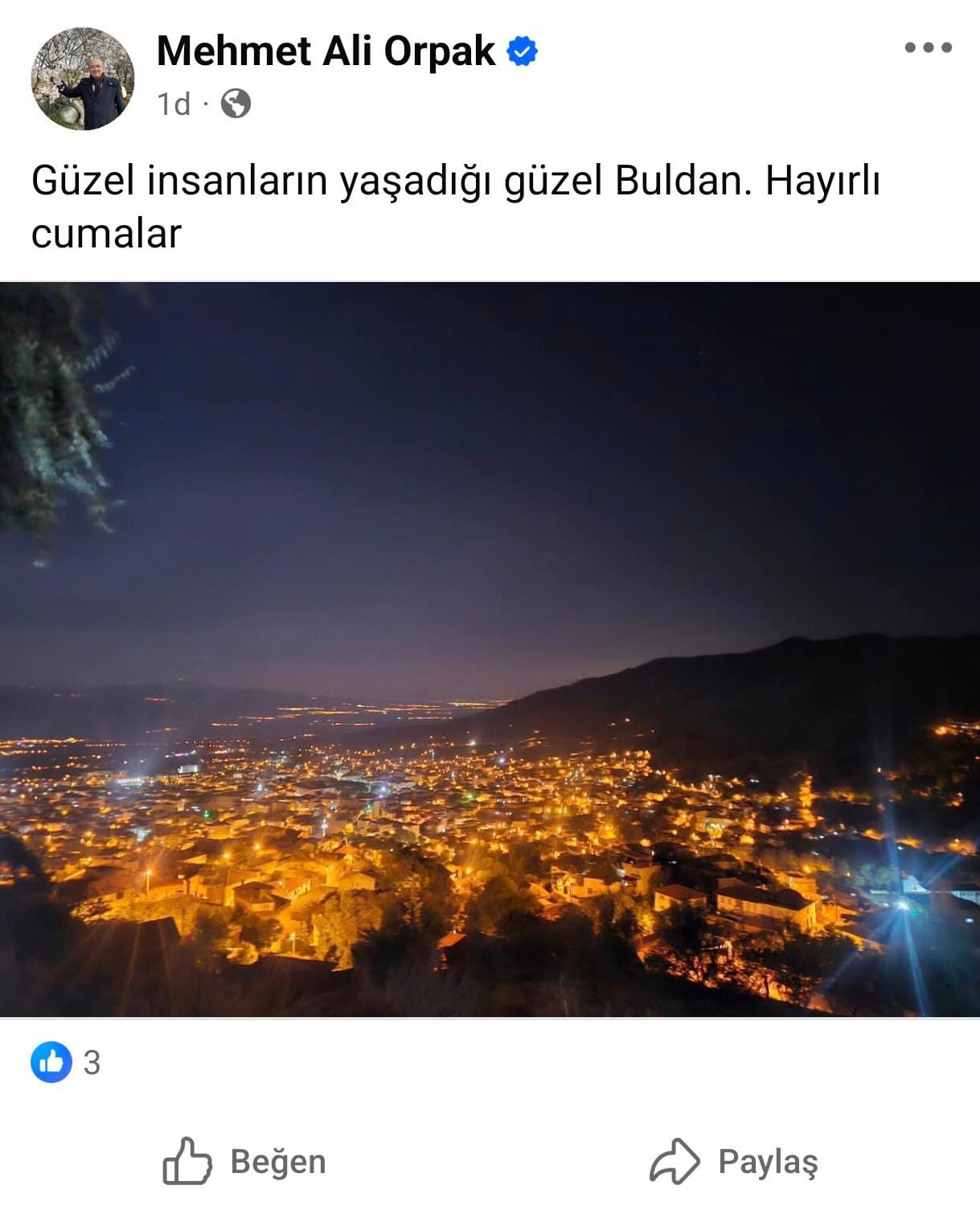 Buldan Belediye Başkanından Tepki Çeken Paylaşım! (3)