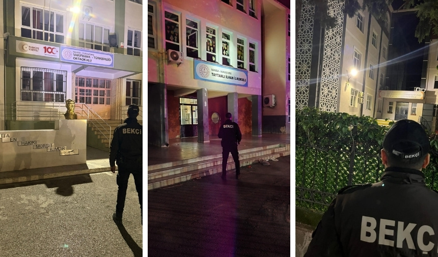 Manisa’da Ekipler Öğrencilerin Güvenliği Için Sahada 1.1