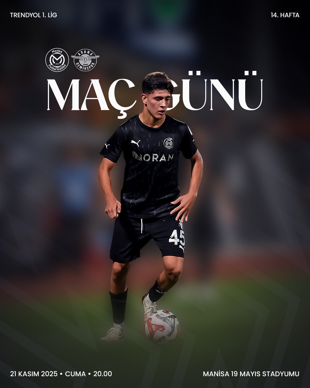 Milli aranın ardından perde Manisa'da açılıyor: Manisa FK-Adana Demirspor-1.1