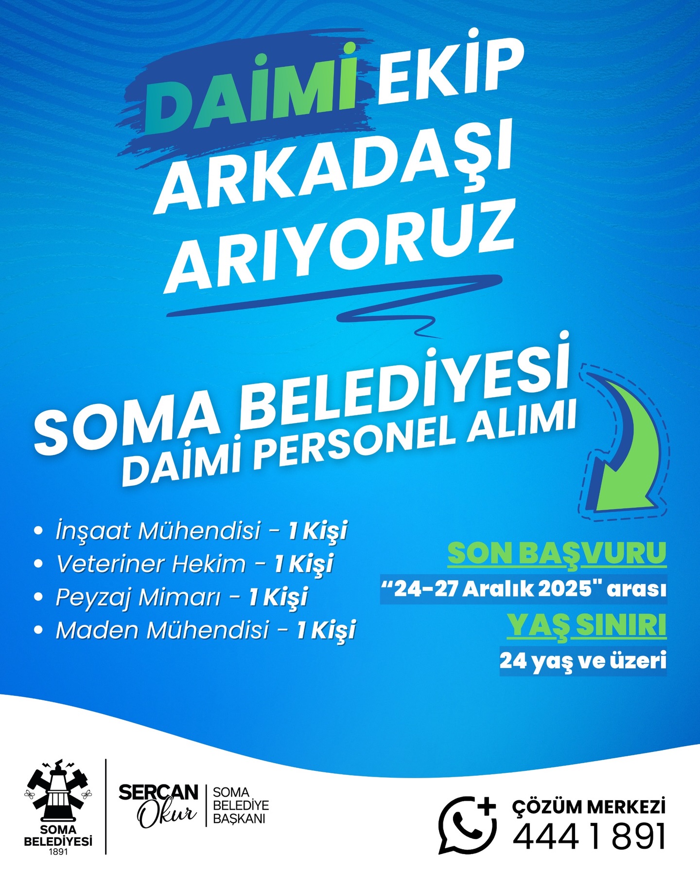 Soma belediyesi personel alımı