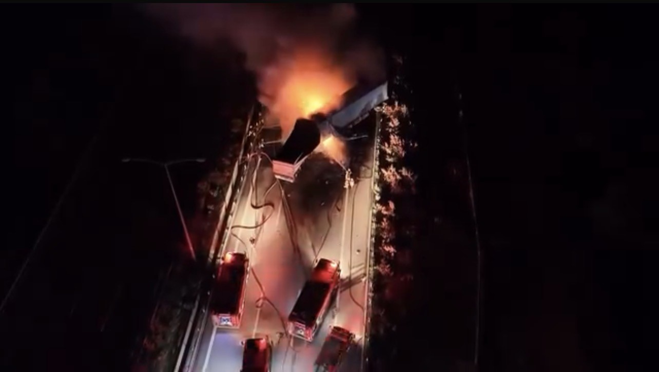 Manisa Tır Kaza, Yangın (4)