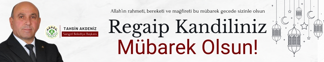 Tahsin Akdeniz Regaip Kandili Banner Reklam