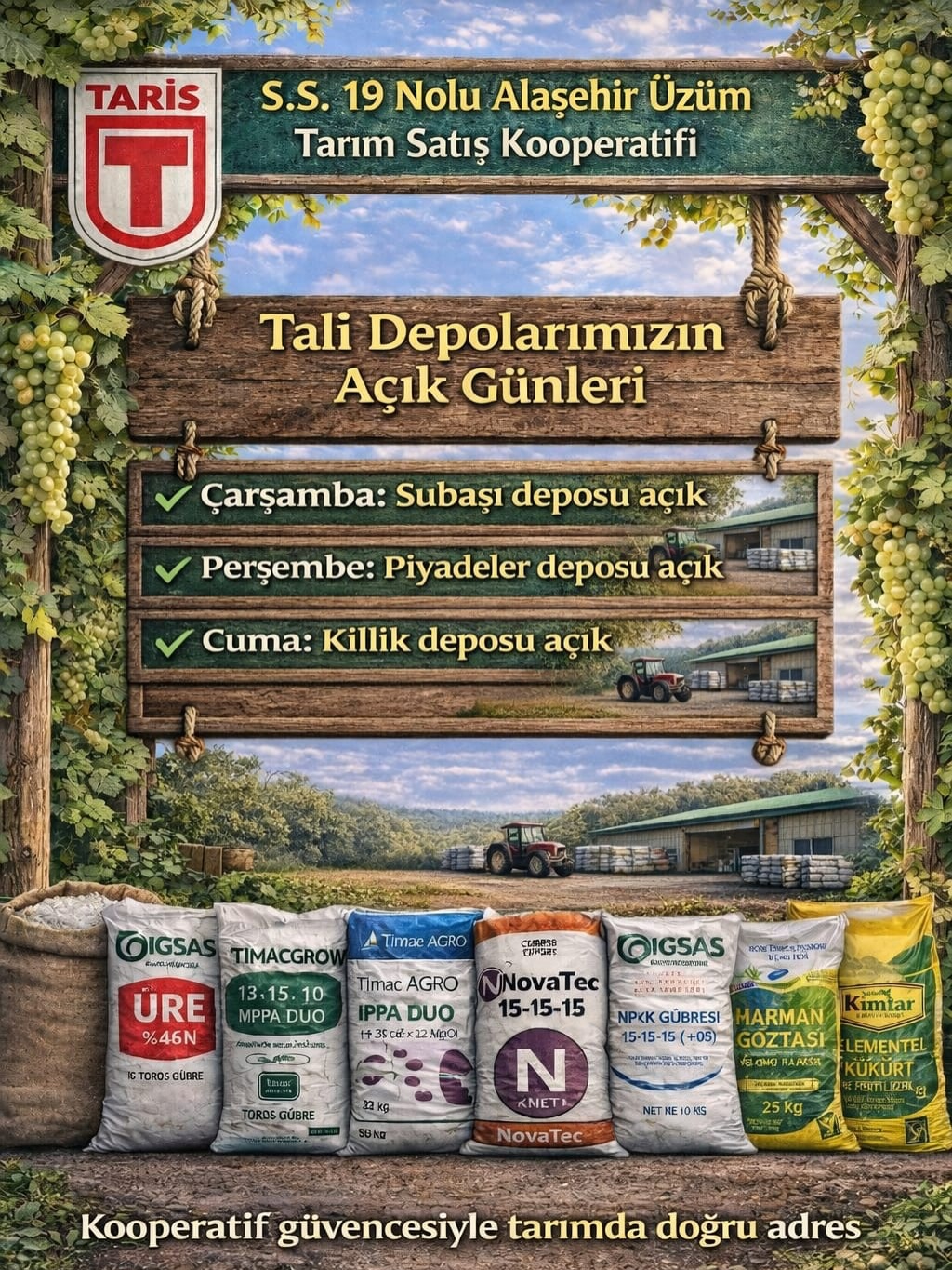 Alaşehir Tari̇ş'ten Üreticiye Destek! (1)