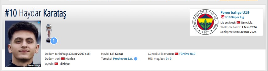 HAYDAR KARATAŞ FENERBAHÇE.4.4