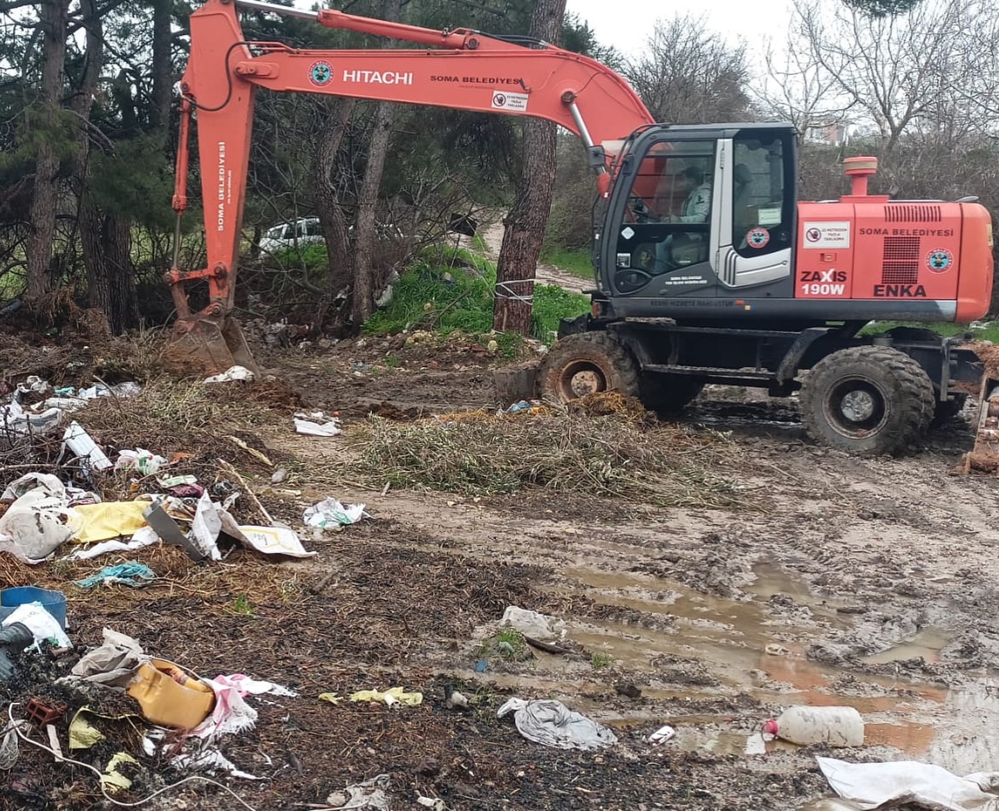 Başkan Okur’dan Ormanlara Dökülen Çöp Ve Molozlara Sert Tepki!-1