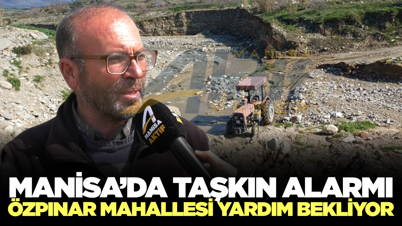 Özpınar Mahallesi taşkın riskiyle karşı karşıya