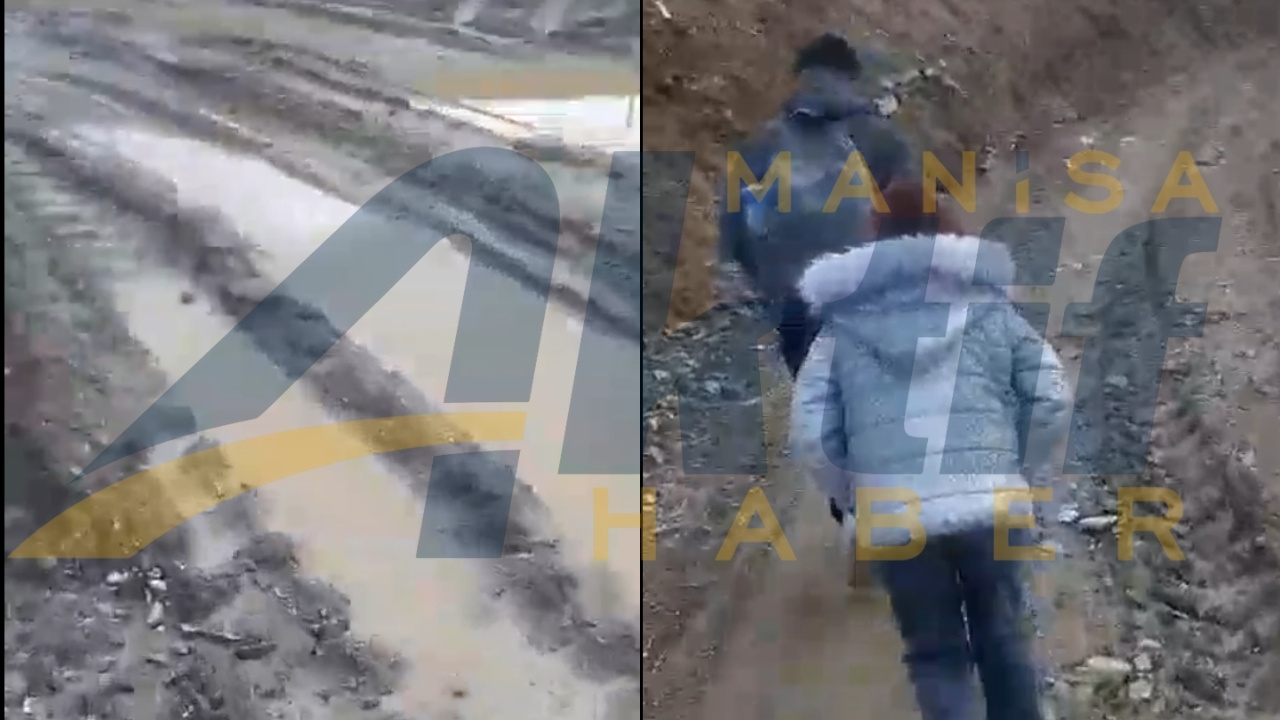 Sarıgöl'de Öğrenciler Zorlu Kış Şartlarında Okula Yürümek Zorunda Kaldı .3.